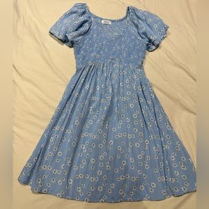 Cute blue dress with white/yellow flowers